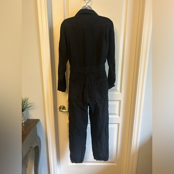 Mate The Label Linen Jumpsuit Black Sz XS - Picture 4 of 5